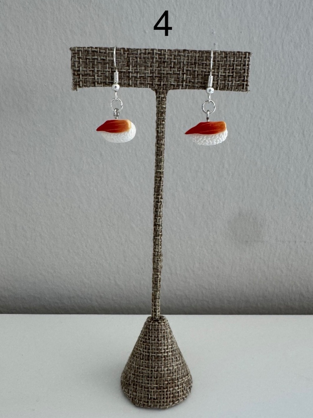 Handmade Sushi Roll Drop Earrings | Cute Foodie Statement Jewelry - Picture 5 of 9